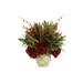 Primrue Hydrangea Floral Arrangement in Vase Polysilk in Red | 21 H x 20 W x 20 D in | Wayfair FD85824088824B27BE07BF3C2A826A61