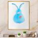 August Grove® Cute Funny Rabbit Bunny II - Print on Canvas in Blue/Green | 20 H x 12 W x 1 D in | Wayfair C80C416FFE904F75939C9F4F194DC32D