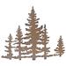 Millwood Pines Bergholt Abstract Forest Hanging Metal Wall Décor Metal | 24 H x 19.25 W x 0.2 D in | Wayfair 03B5BEAF319A4AAA8DB76301FAC98012