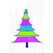 The Holiday Aisle® Funky Christmas Tree 2 - Wrapped Canvas Painting Canvas | 30 H x 20 W x 1.25 D in | Wayfair 8842392AF7A04A188F74FEEEA78A1AD8