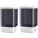 Ebern Designs Orven 2 Soap & Lotion Dispenser Plastic in Black/White | 7.9 H x 4.5 W x 4.5 D in | Wayfair 34E43DC438E24272AEC98A68944206E9