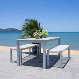 Beachcrest Home™ Boadicea Rectangular 4 - Person 35.4" Long Outdoor Dining Set Wood in Gray | 66.9 W x 35.4 D in | Wayfair