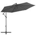 Arlmont & Co. Cantilever Umbrella Tilting Parasol Outdoor Umbrella Patio Sunshade Metal in Gray | 96 H x 120 W x 118 D in | Wayfair