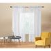 Dakota Fields Armarion Polyester Curtain Polyester in White/Brown | 96 H x 38 W in | Wayfair CEF86E99FB1B4FBDBB07C3737E16C8C9