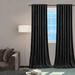 Mercer41 Estis Velvet Curtain Velvet in Black | 96 H x 52 W in | Wayfair D1BC7A391E3C43CF8E8DF372D96E8D4E