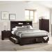 Ebern Designs Enrike Storage Bed Wood in Brown | 16 H x 78 W x 85 D in | Wayfair 6E04278FDE3F49BF9A6DC9C8611E53B5