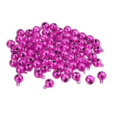 Jingle Bells, 5/16inch 48pcs Small Craft Bells, Rose Red - Rose Red