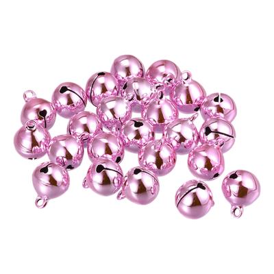 Jingle Bells, 9/16inch 80pcs Small Craft Bells, Pink