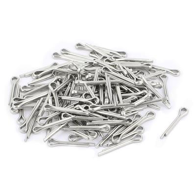 2mm x 22mm x 16mm Stainless Steel Split Cotter Pins Silver Tone 110Pcs - Silver Tone