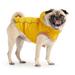 Yellow Insulated Dog Raincoat, Small