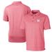 Men's Cutter & Buck Heathered Scarlet Nebraska Huskers Forge Stretch Polo