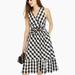 J. Crew Dresses | J. Crew Dresses J. Crew Faux-Wrap Dress Gingham | Color: Black/Gray | Size: 4