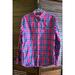 American Eagle Outfitters Shirts | American Eagle Plaid Shirt Button Down Men's Shirt Casual Long Sleeve Large | Color: Blue/Red | Size: L