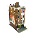 The CityBuilder O Gauge 7mm 1:43 Scale Model Railway Building Apartment Building Kit by SAM Toys