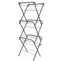 tradfirst 3Tier Clothes Airer Laundry Dryer Foldable Drying Laundry Rack Clothes Airers Clothes Horse Indoor Outdoor Corner Spaces for Hangers Adjustable For Laundry Room 16 Meter Grey