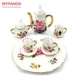 Service à thé en porcelaine à imprimé floral coloré service à thé tasse assiette maison de