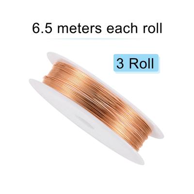 Copper Wire Resistant Beading Wires, 3 Rolls