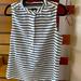 J. Crew Tops | J.Crew Womens Top Stripes Sleeveless Front Buttons. Like New | Color: Black/White | Size: 6