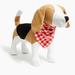 J. Crew Dog | Jcrew Nwt Printed Dog Bandana- Gingham Red For S/M Dog Or M/L Dog | Color: Red/White | Size: Various