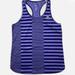 Adidas Tops | Adidas || Climalite Stripe Purple Active Racerback Tank Top. S | Color: Purple | Size: S