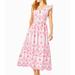 Lilly Pulitzer Dresses | Lillyanne Eyelet Embroidered Sundress Lilly Pulitzer Size 4 | Color: Pink/White | Size: 4