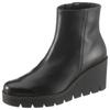 Ankleboots GABOR, Damen, Gr. 36, schwarz, Kalbsleder, unifarben, modisch, Schuhe, Keilabsatz, Boots, Stiefelette in Used Optik