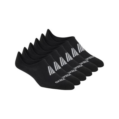 Skechers Women's Super Soft No Show Liner Socks - 6 Pack | Size Medium | Black | Spandex