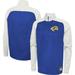 Men's New Era Royal Los Angeles Rams Combine Authentic O-Line Raglan Half-Zip Jacket