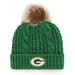 Women's '47 Green Bay Packers Logo Meeko Cuffed Knit Hat with Pom