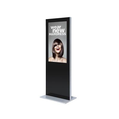 "Digitale Infostele einseitig 43"" - Slim-Design schwarz, Showdown Displays, 71.9x202x50 cm"