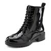 Schnürboots LASCANA, Damen, Gr. 36, schwarz (schwarz, shiny), Obermaterial: 100% Schafsleder. Futter: 75% Textilmaterial, 25% Schafsleder. Decksohle: 100% Synthetik. Laufsohle: 100% Synthetik, glänzend, unifarben, modisch, Schuhe, Schnürstiefelette,...