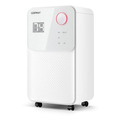 32 Pints 2000 Sq. Ft Dehumidifier for Home and Basements with 3-Color Digital Display-White - 11" x 8"x 20" (L x W x H)