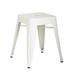 Taiga Furnishings Metal 94115 Dining Chair Matt Gunmetal in White | 18.3 H x 15.94 W x 15.94 D in | Wayfair MCH-94115-FWH