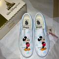 Vans Shoes | (M10) Disney Vans Mickey Mouse Slip On Shoes 50th Anniversary | Color: Blue/White | Size: 10