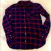 J. Crew Tops | J Crew Navy And Red Flannel Boyfriend Fit Shirt 00 | Color: Blue/Red | Size: 00