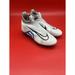 Nike Shoes | Nike Alpha Menace Elite 3 Football Cleats Ct6648-101 Men's Sz 10.5 Ghost Laces | Color: Blue/White | Size: 10.5