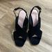 Kate Spade Shoes | Kate Spade Suede Sling Back Mules Size 8 | Color: Black | Size: 8