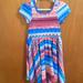 Lularoe Dresses | Girls Lularoe Scarlett Dress | Color: Blue/Red | Size: 2tg