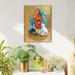 Fleur De Lis Living Shepherd Icon - Painting on Wood in Brown | 12 H x 9 W x 1 D in | Wayfair B39F911230C346DEBDF7AE956FDA39D9