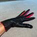 Kate Spade Accessories | Kate Spade Genuine Leather Gloves Size 6.5 | Color: Black/Orange | Size: 6.5 Small