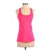 C9 By Champion Active Tank Top: Pink Solid Activewear - Women's Size 2X-Small