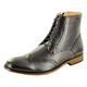 My Perfect Pair Men's Italian Style Leather Lined Chelsea Ankle Chukka Brogue Boots, Black UK Size 8 / EU Size 42