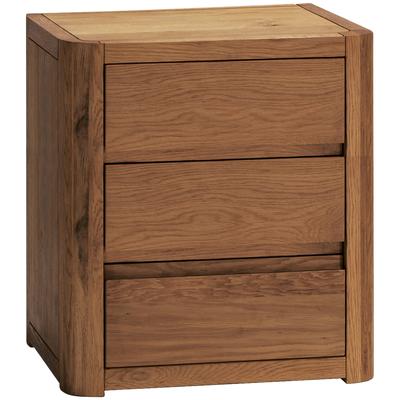 Nachttisch HASENA "Koro", braun (eiche cognac), B:50cm H:57cm T:40cm, Eiche massiv, Tische, Eiche cognac massiv Image
