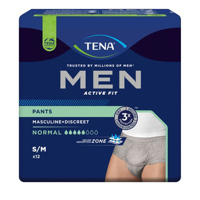 Tena MEN Act.Fit Inkontinenz Pants norm.S/M grau 12 St Einweghosen Image