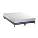 Ensemble matelas ressorts 5 zones sommier bleu 160x200