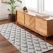 Maik 8' x 10' Light Gray/Eggplant/Neutral/Dark Gray/Nutmeg/Beige Area Rug - Hauteloom