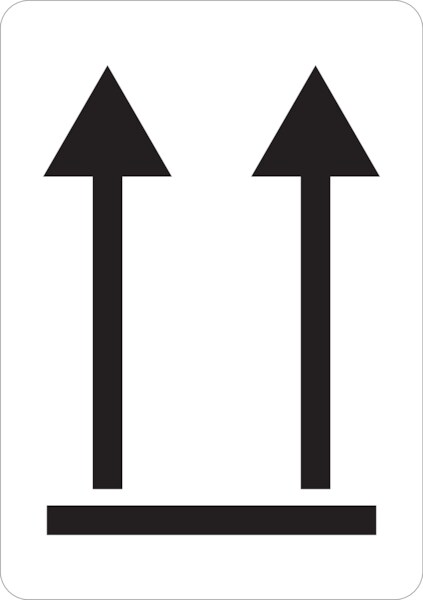 Verpackungsetiketten, Ausrichtungspfeile "Oben" - 105x148 mm Folie selbstklebend Image