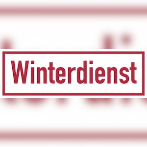 Hinweisschild, Winterdienst, Magnetfolie, 100 x 300 mm - 300x100x0.6 mm Magnetfolie Image