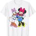 Disney Tops | Disney Mickey And Friends Daisy & Minnie Mouse White Fashion T-Shirt Size 2x New | Color: Pink/White | Size: 2x