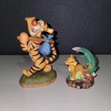 Disney Art | Disney’s Pooh & Friends “Ta Ta For Now” & Lion King's Simba Porcelain Figurines | Color: Green/Orange | Size: Os